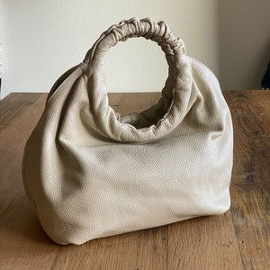 NWT Sundance White / Beige Italian Leather Hobo Bag